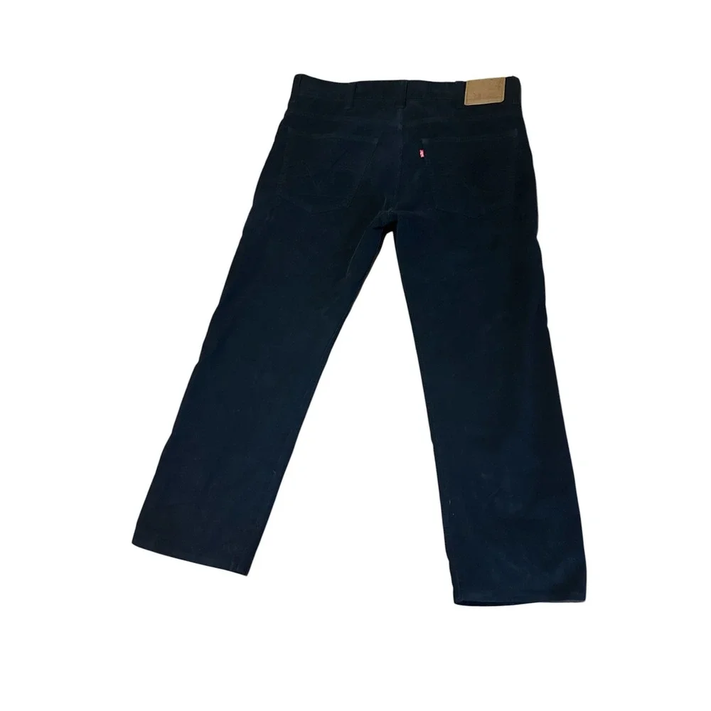Levis 549 Low Loose Black Corduroy Pants Mens 37x31 Relaxed Skater Vintage